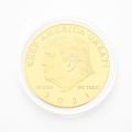 Ensemble de logo personnalisé en gros, conception gravée en métal Millud Edge Commémorative Coins Gold plaqué Trump Collectible Coin